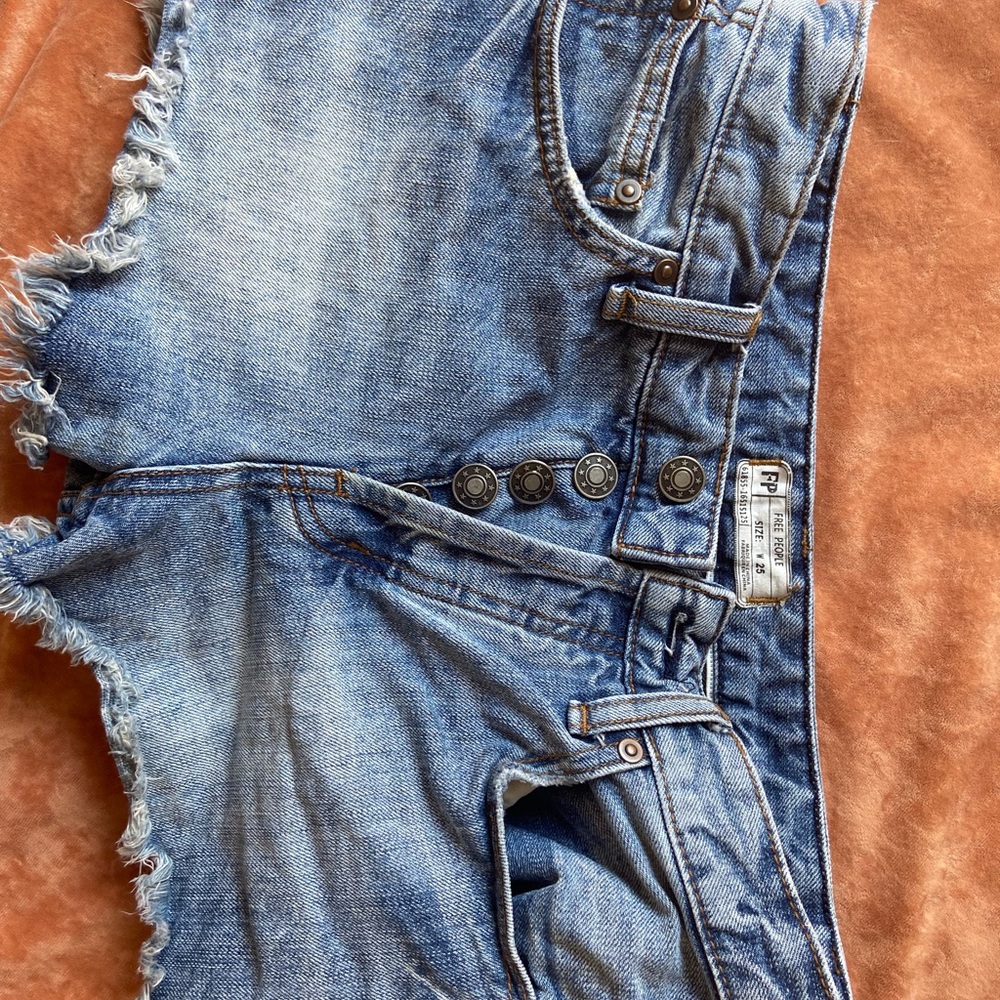 Free people denim shorts